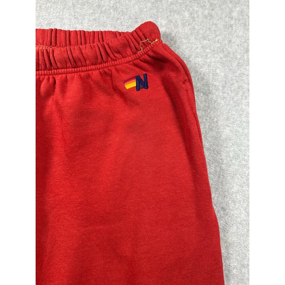 Aviator Nation Jogger Sweatpants Men's Size XL Red Blue Stripe Drawstring Waist - Picture 4 of 7
